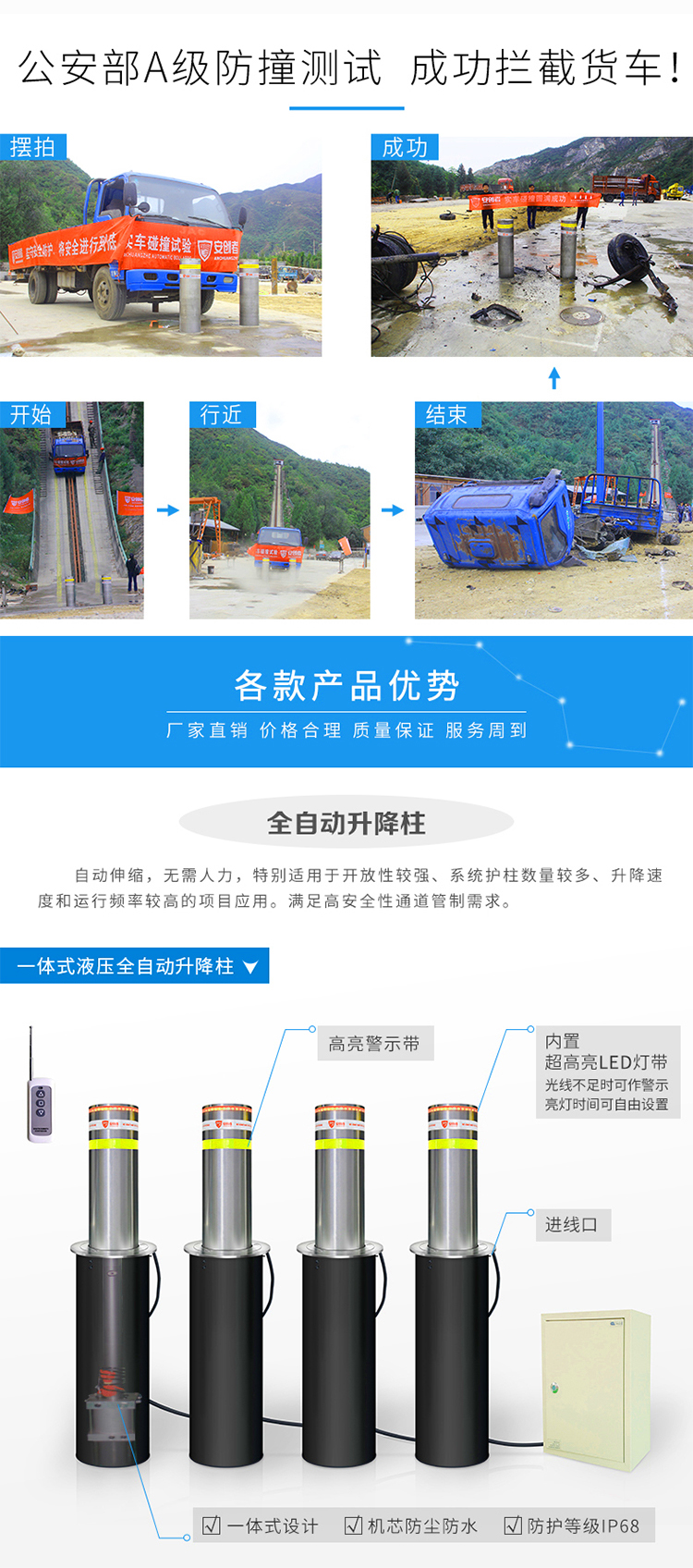 全自动一体式液压升降柱